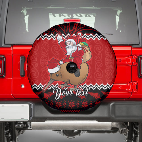 personalised-new-zealand-christmas-spare-tire-cover-kiwi-santa-claus-maori-meri-kirihimete