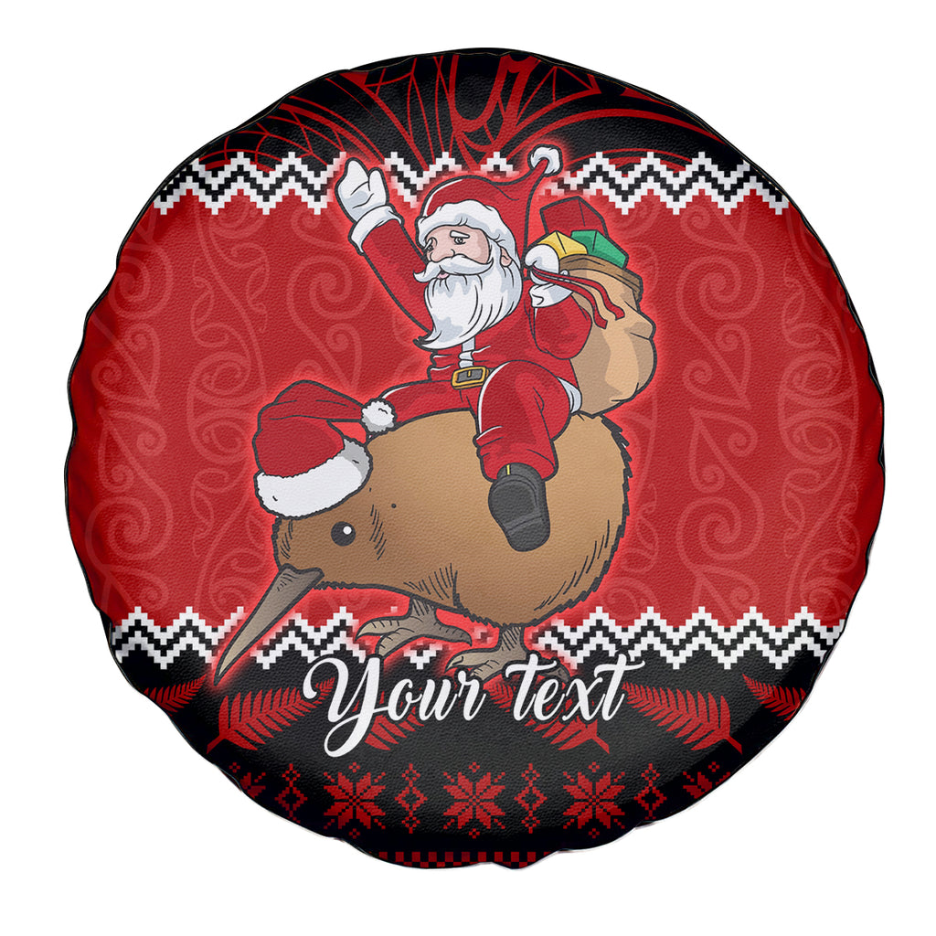 personalised-new-zealand-christmas-spare-tire-cover-kiwi-santa-claus-maori-meri-kirihimete