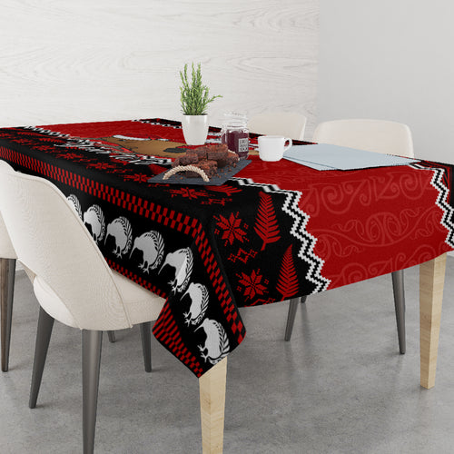 personalised-new-zealand-christmas-tablecloth-kiwi-santa-claus-maori-meri-kirihimete