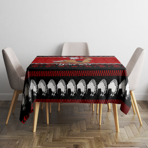personalised-new-zealand-christmas-tablecloth-kiwi-santa-claus-maori-meri-kirihimete
