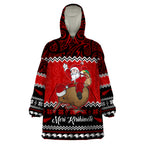 personalised-new-zealand-christmas-wearable-blanket-hoodie-kiwi-santa-claus-maori-meri-kirihimete