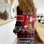 personalised-new-zealand-christmas-women-casual-shirt-kiwi-santa-claus-maori-meri-kirihimete