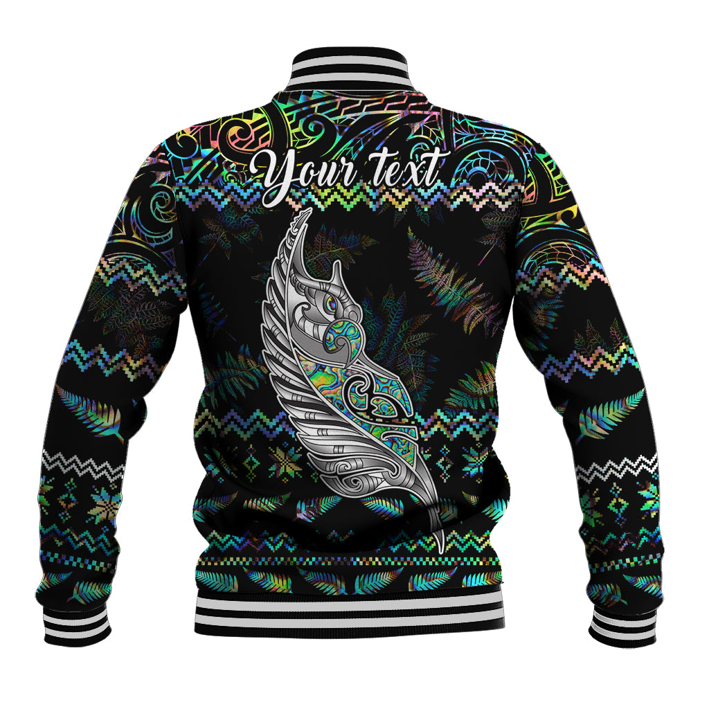 personalised-new-zealand-christmas-baseball-jacket-maori-fern-manaia-meri-kirihimete-with-papaua-shell