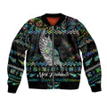 personalised-new-zealand-christmas-bomber-jacket-maori-fern-manaia-meri-kirihimete-with-papaua-shell