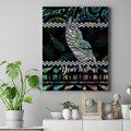 personalised-new-zealand-christmas-canvas-wall-art-maori-fern-manaia-meri-kirihimete-with-papaua-shell