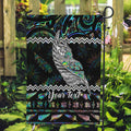 personalised-new-zealand-christmas-garden-flag-maori-fern-manaia-meri-kirihimete-with-papaua-shell