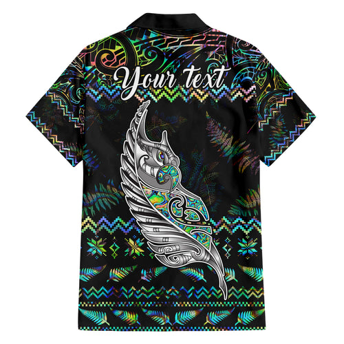 personalised-new-zealand-christmas-hawaiian-shirt-maori-fern-manaia-meri-kirihimete-with-papaua-shell