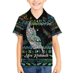personalised-new-zealand-christmas-hawaiian-shirt-maori-fern-manaia-meri-kirihimete-with-papaua-shell