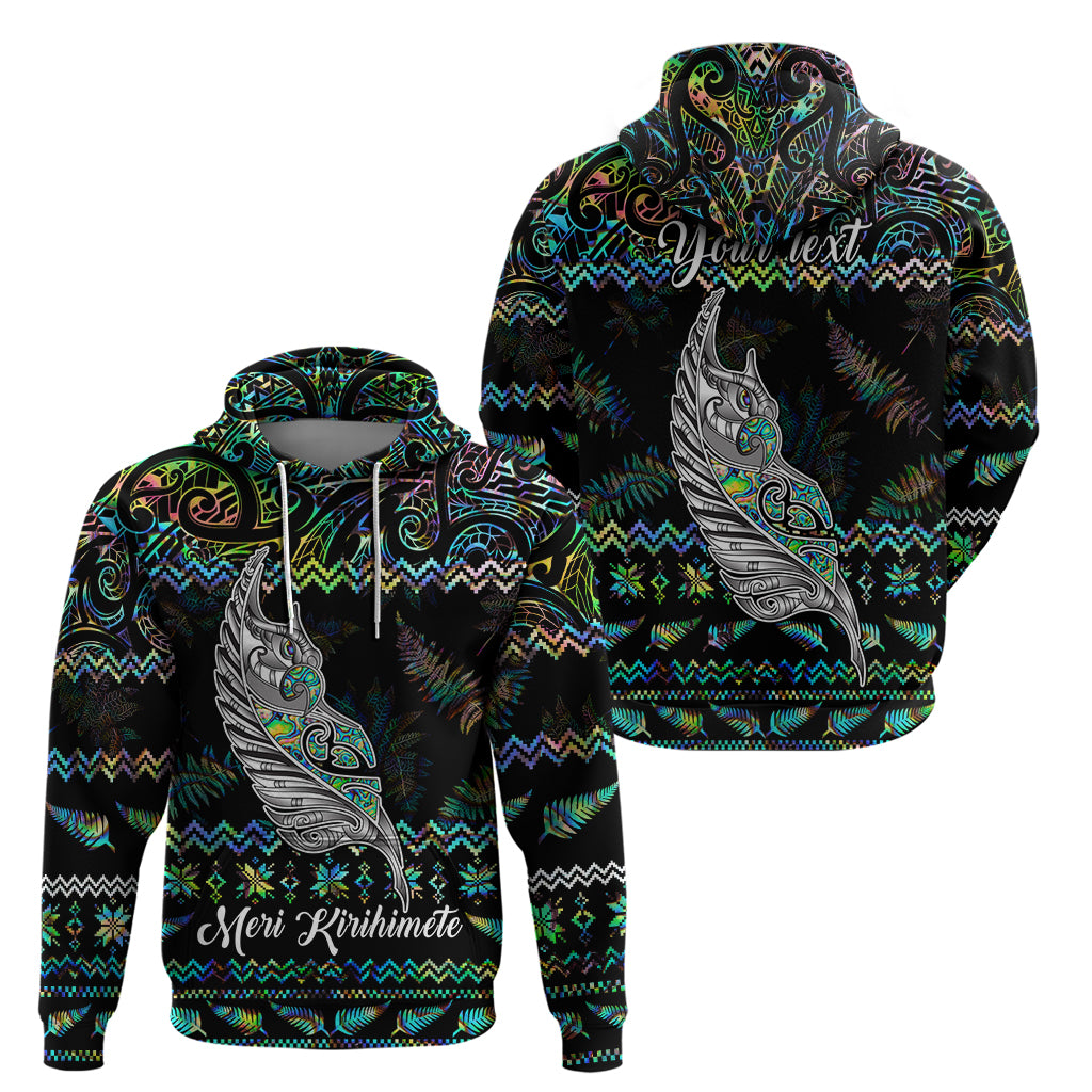 personalised-new-zealand-christmas-hoodie-maori-fern-manaia-meri-kirihimete-with-papaua-shell