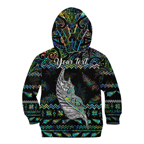 personalised-new-zealand-christmas-kid-hoodie-maori-fern-manaia-meri-kirihimete-with-papaua-shell