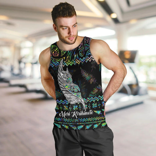 personalised-new-zealand-christmas-men-tank-top-maori-fern-manaia-meri-kirihimete-with-papaua-shell