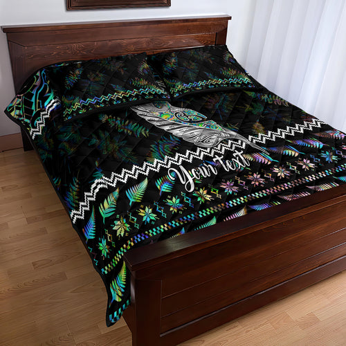 personalised-new-zealand-christmas-quilt-bed-set-maori-fern-manaia-meri-kirihimete-with-papaua-shell