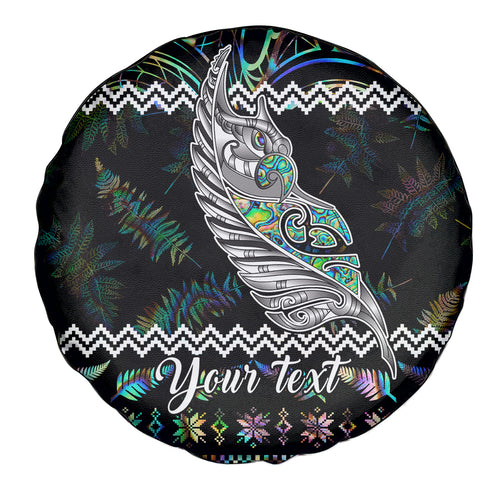personalised-new-zealand-christmas-spare-tire-cover-maori-fern-manaia-meri-kirihimete-with-papaua-shell