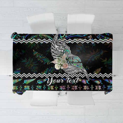 personalised-new-zealand-christmas-tablecloth-maori-fern-manaia-meri-kirihimete-with-papaua-shell
