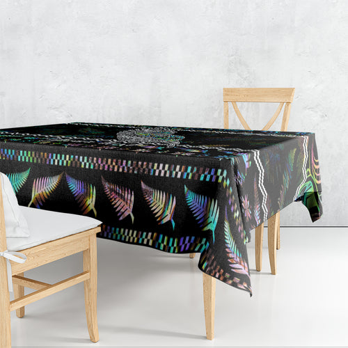 personalised-new-zealand-christmas-tablecloth-maori-fern-manaia-meri-kirihimete-with-papaua-shell