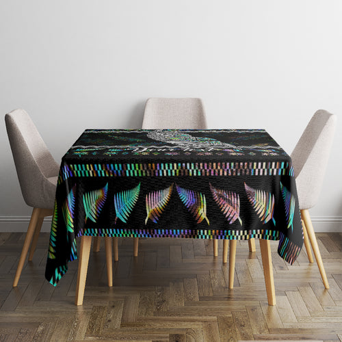 personalised-new-zealand-christmas-tablecloth-maori-fern-manaia-meri-kirihimete-with-papaua-shell