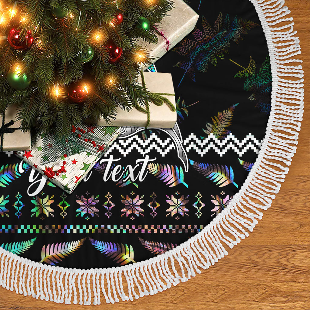 personalised-new-zealand-christmas-tree-skirt-maori-fern-manaia-meri-kirihimete-with-papaua-shell