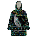 personalised-new-zealand-christmas-wearable-blanket-hoodie-maori-fern-manaia-meri-kirihimete-with-papaua-shell