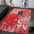 Australian Renegades Cricket Custom Area Rug Minimalism Aboriginal