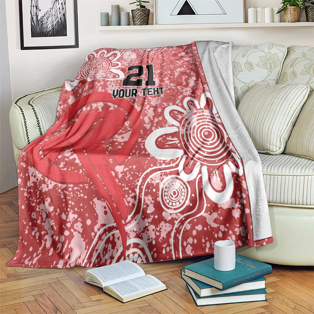 Australian Renegades Cricket Custom Blanket Minimalism Aboriginal