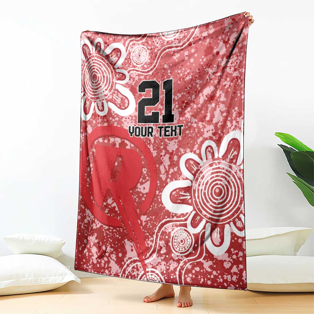 Australian Renegades Cricket Custom Blanket Minimalism Aboriginal