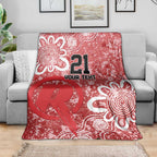 Australian Renegades Cricket Custom Blanket Minimalism Aboriginal