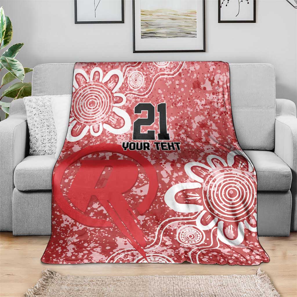 Australian Renegades Cricket Custom Blanket Minimalism Aboriginal