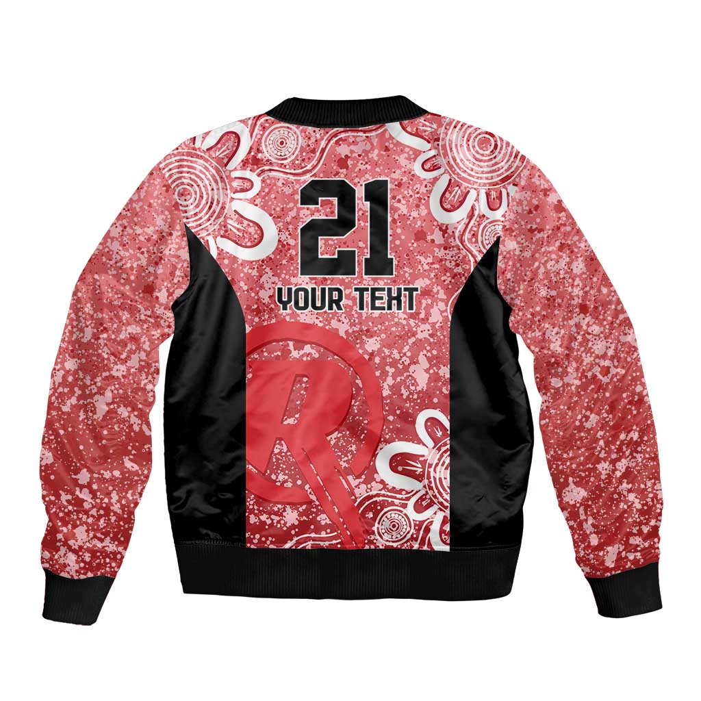 Australian Renegades Cricket Custom Bomber Jacket Minimalism Aboriginal