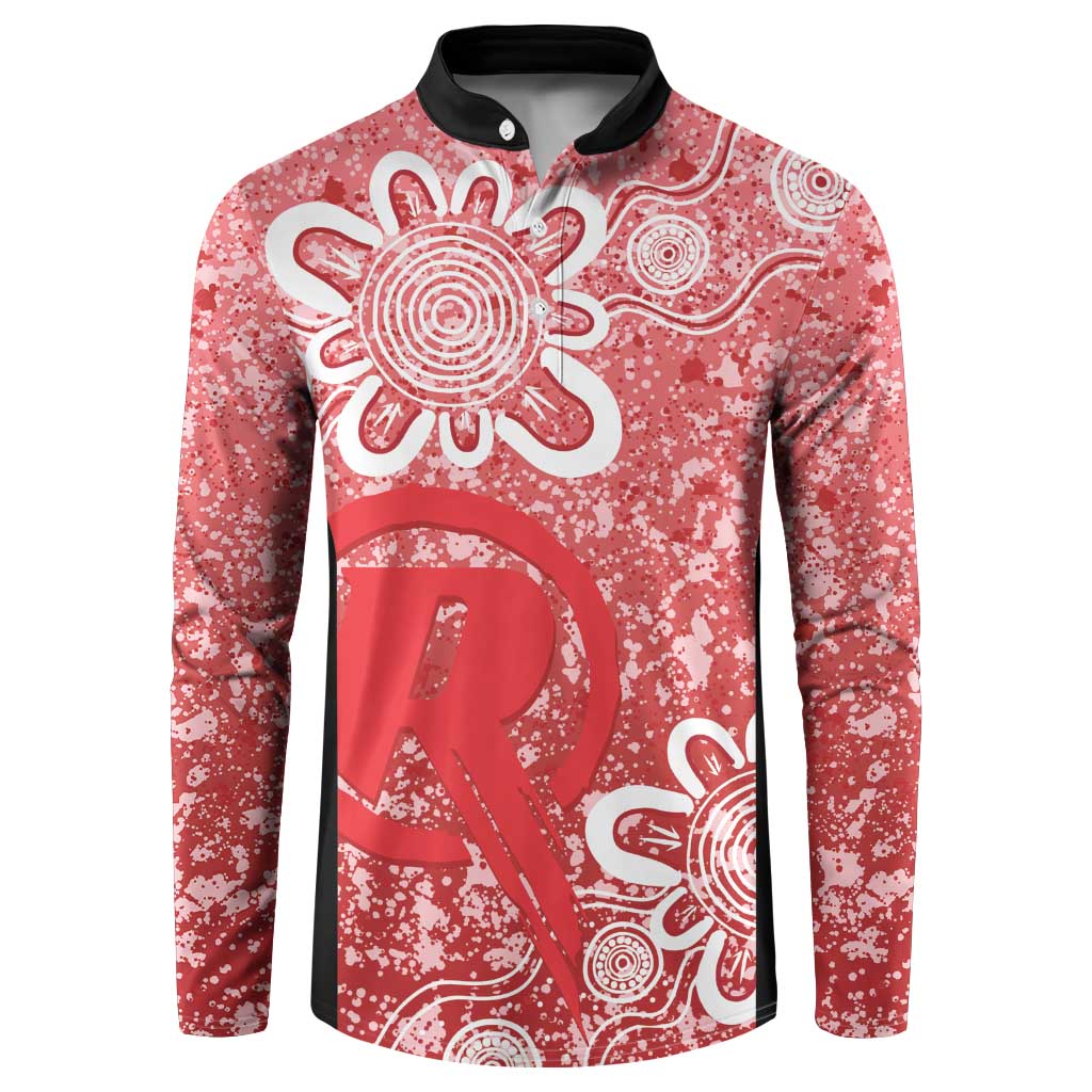 Australian Renegades Cricket Custom Button Sweatshirt Minimalism Aboriginal