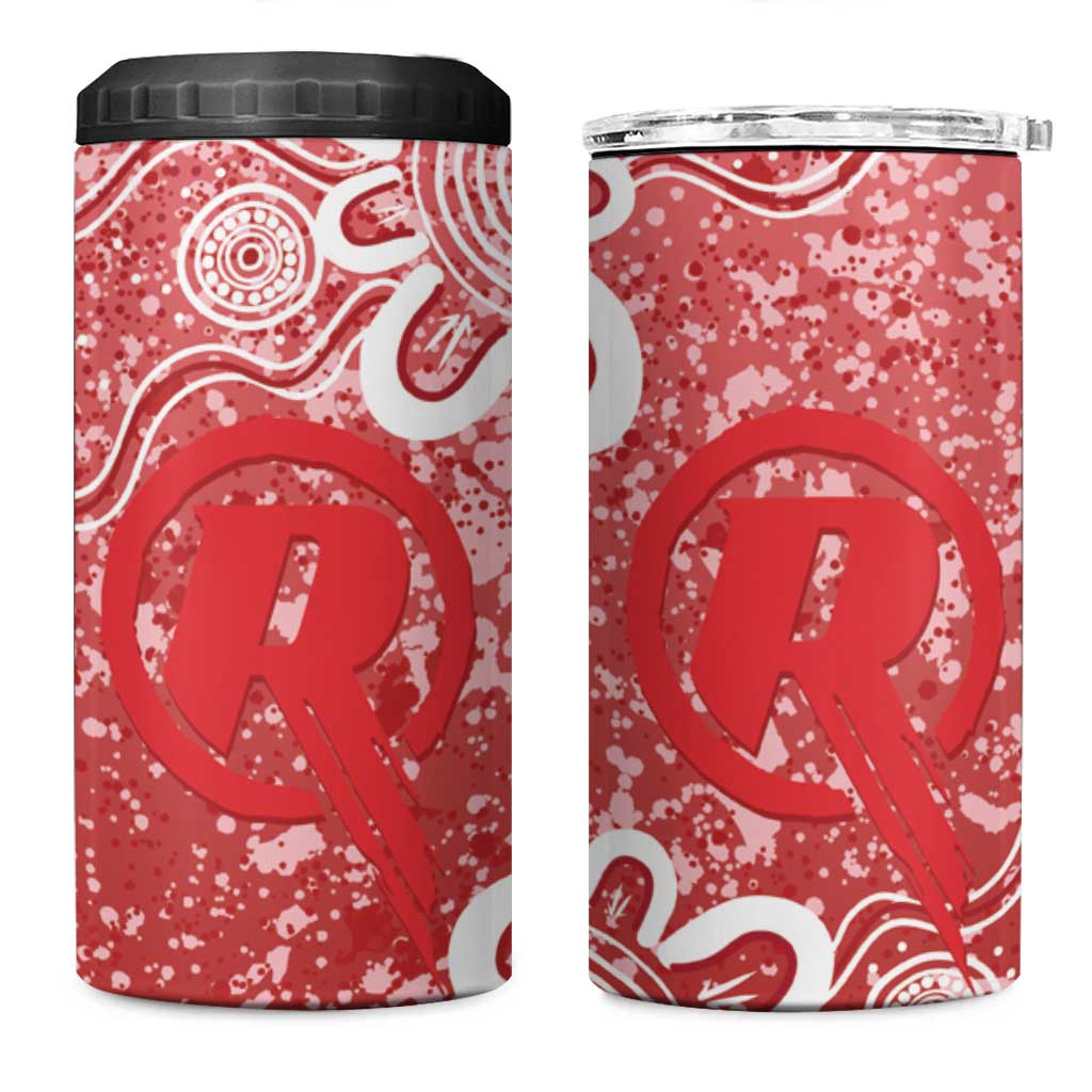 Australian Renegades Cricket Custom 4 in 1 Can Cooler Tumbler Minimalism Aboriginal