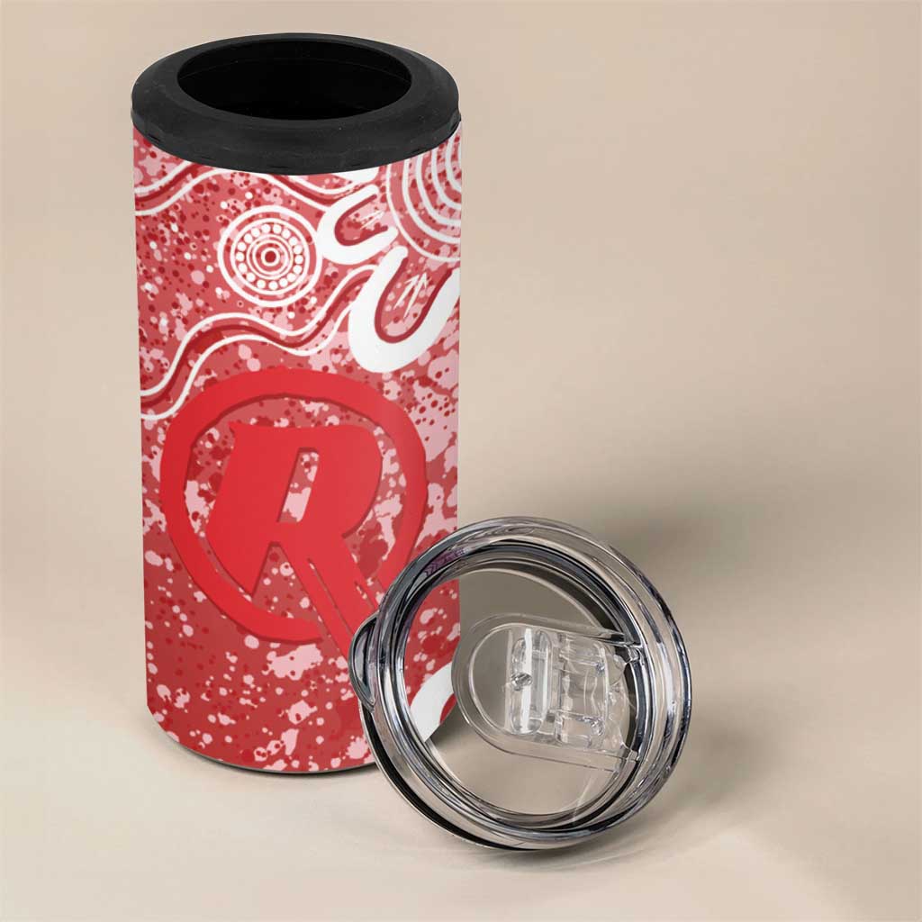 Australian Renegades Cricket Custom 4 in 1 Can Cooler Tumbler Minimalism Aboriginal