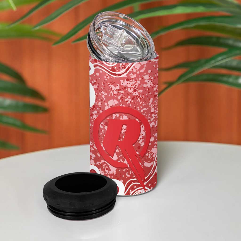 Australian Renegades Cricket Custom 4 in 1 Can Cooler Tumbler Minimalism Aboriginal