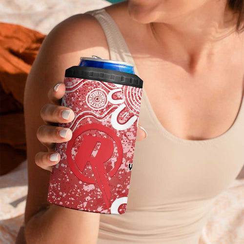 Australian Renegades Cricket Custom 4 in 1 Can Cooler Tumbler Minimalism Aboriginal