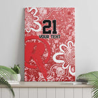 Australian Renegades Cricket Custom Canvas Wall Art Minimalism Aboriginal
