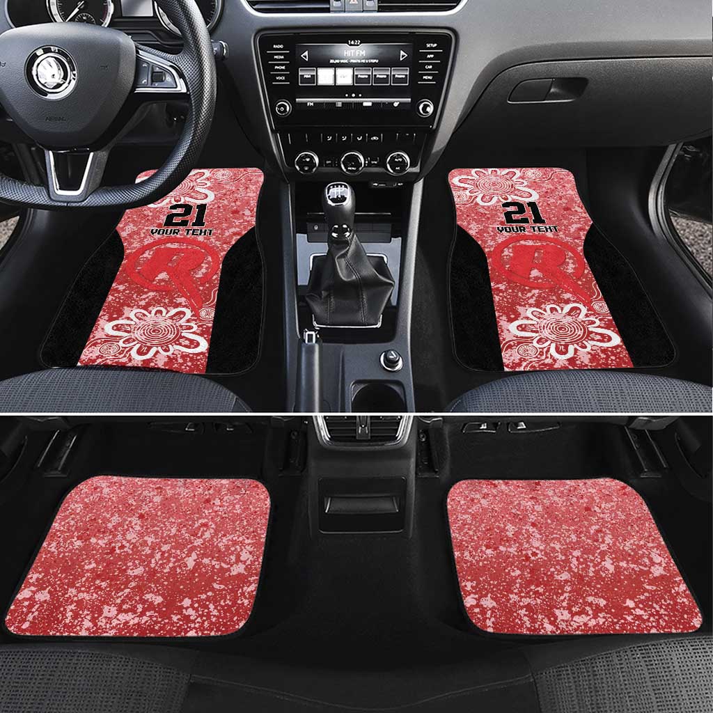 Australian Renegades Cricket Custom Car Mats Minimalism Aboriginal