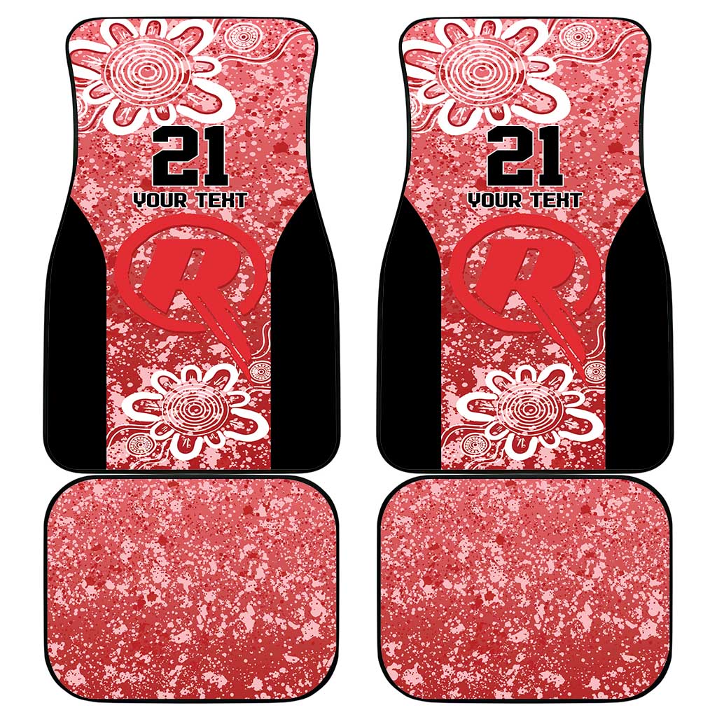 Australian Renegades Cricket Custom Car Mats Minimalism Aboriginal