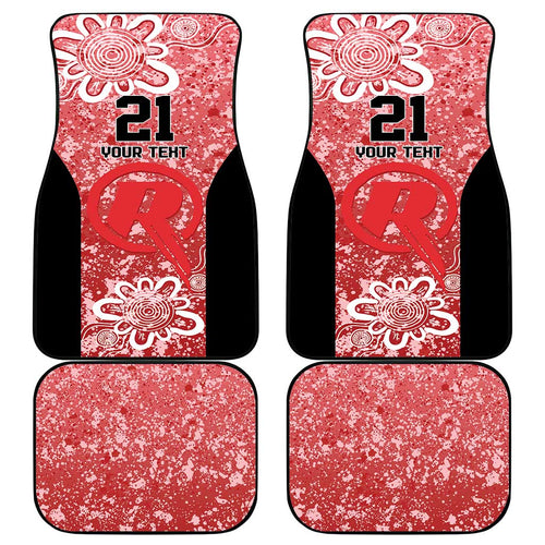 Australian Renegades Cricket Custom Car Mats Minimalism Aboriginal