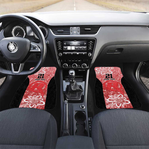 Australian Renegades Cricket Custom Car Mats Minimalism Aboriginal