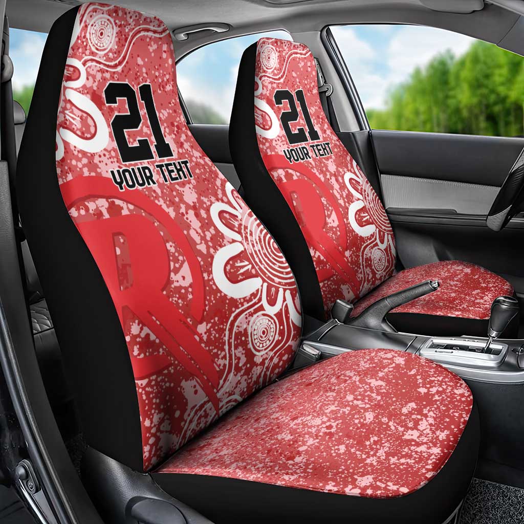 Australian Renegades Cricket Custom Car Seat Cover Minimalism Aboriginal