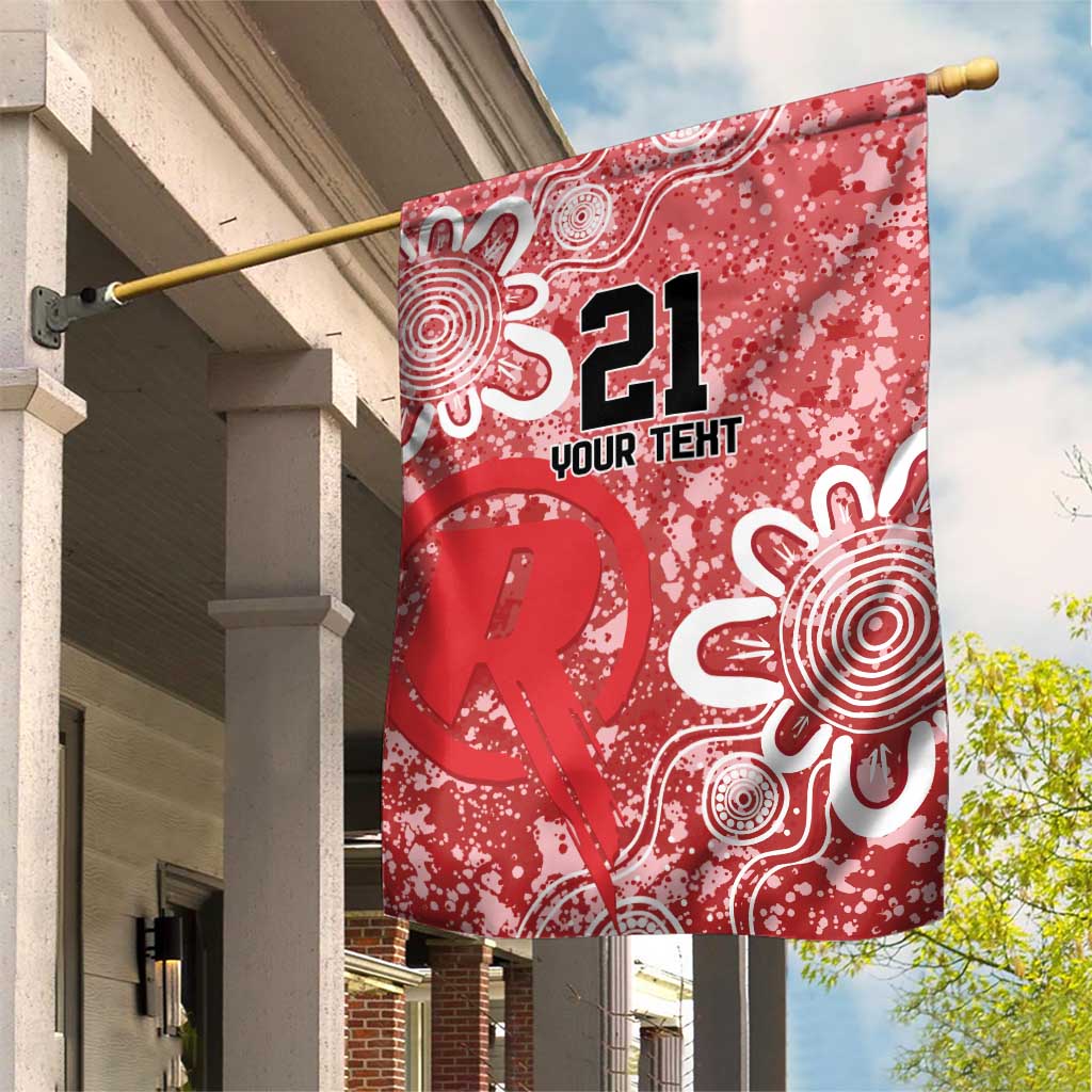 Australian Renegades Cricket Custom Garden Flag Minimalism Aboriginal