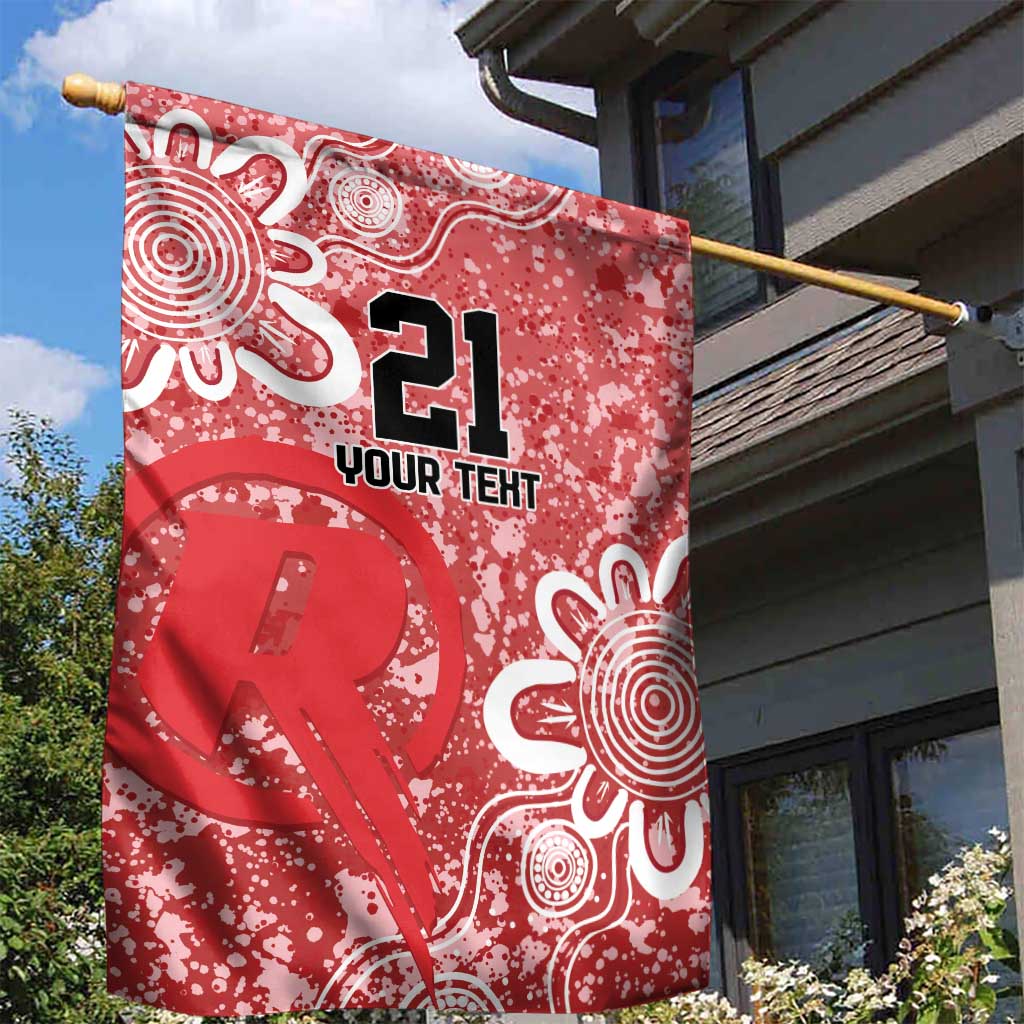 Australian Renegades Cricket Custom Garden Flag Minimalism Aboriginal