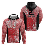 Australian Renegades Cricket Custom Hoodie Minimalism Aboriginal