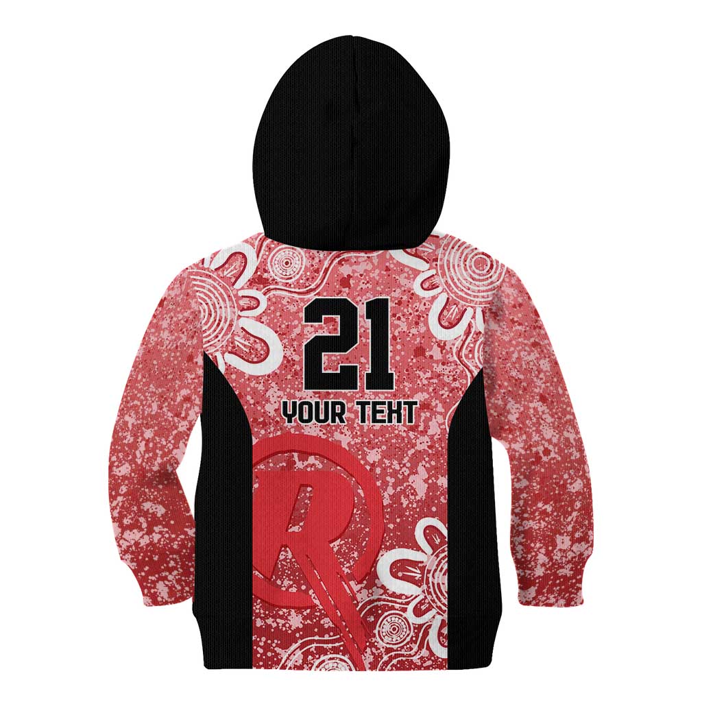 Australian Renegades Cricket Custom Kid Hoodie Minimalism Aboriginal