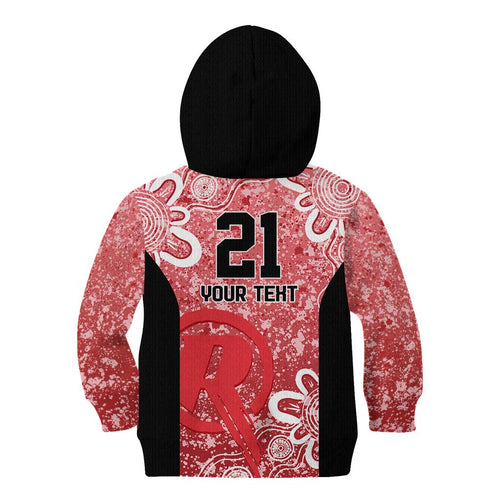 Australian Renegades Cricket Custom Kid Hoodie Minimalism Aboriginal