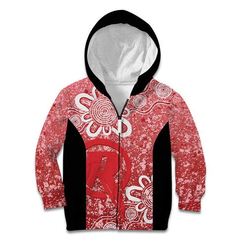 Australian Renegades Cricket Custom Kid Hoodie Minimalism Aboriginal