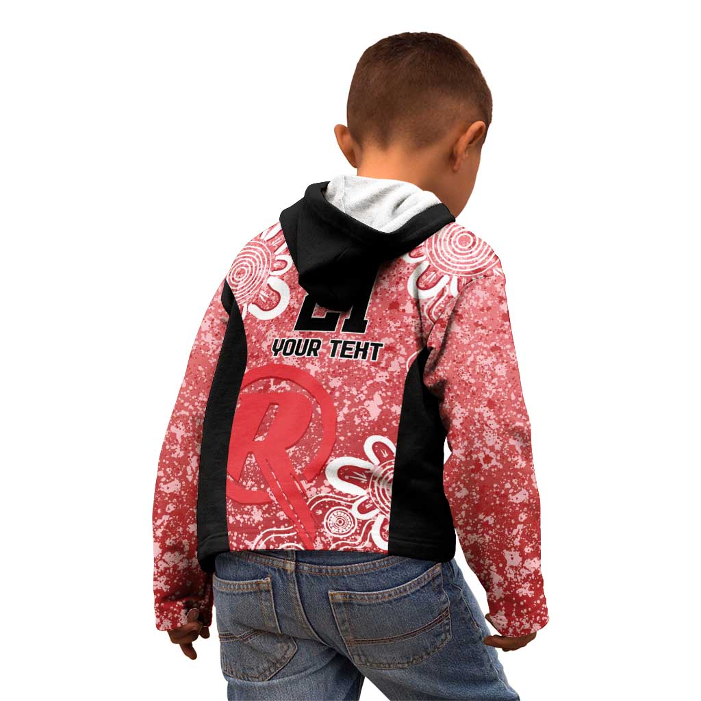 Australian Renegades Cricket Custom Kid Hoodie Minimalism Aboriginal