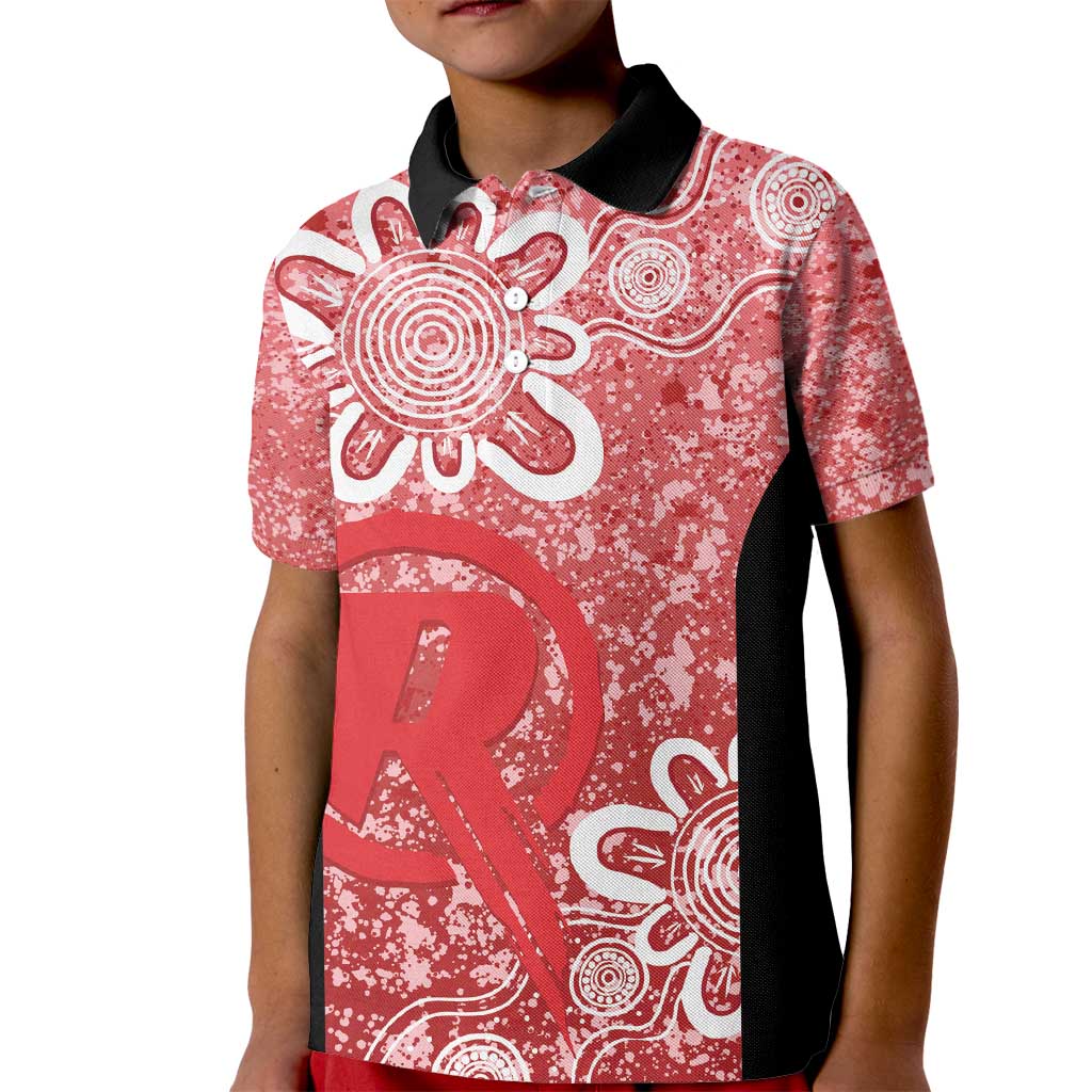 Australian Renegades Cricket Custom Kid Polo Shirt Minimalism Aboriginal