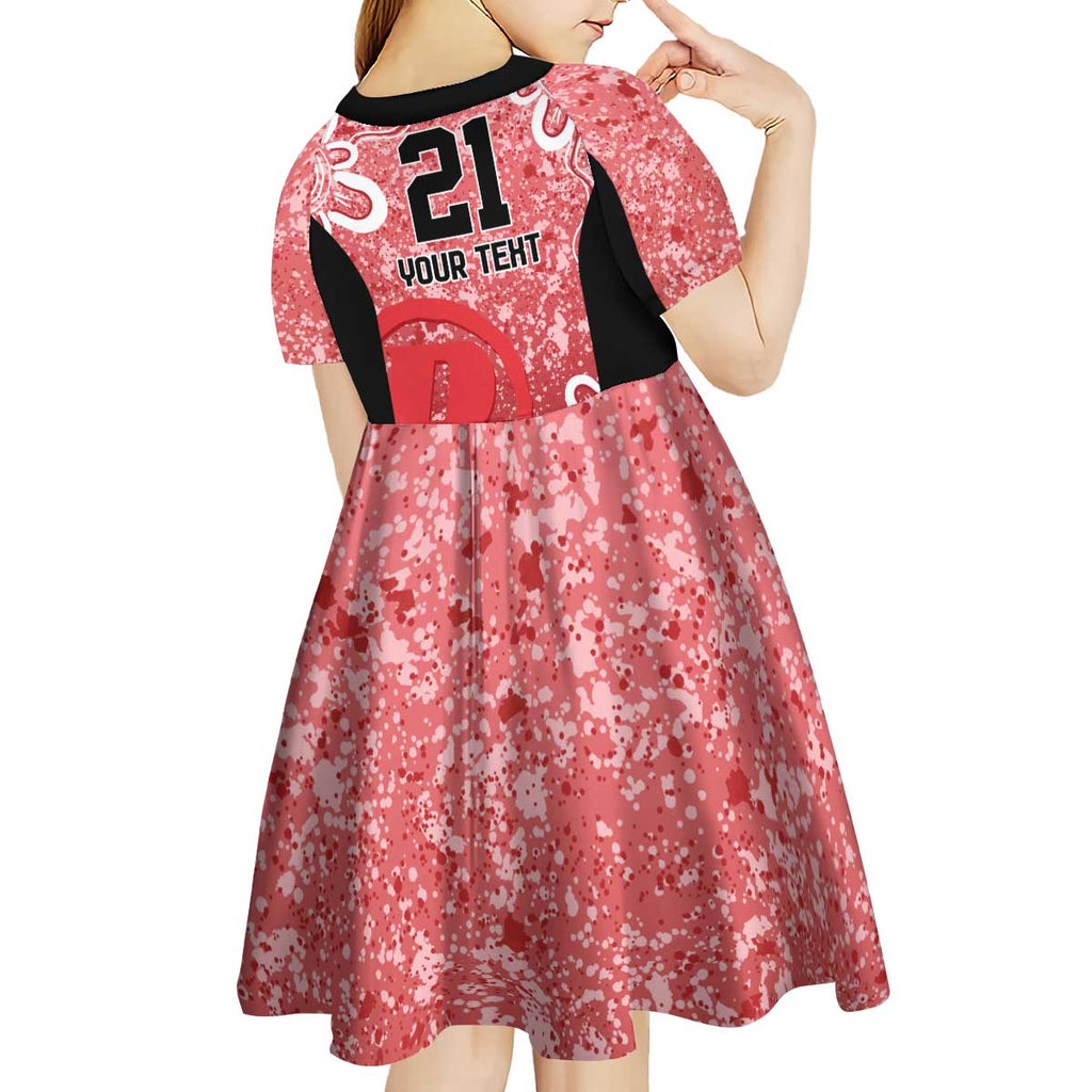Australian Renegades Cricket Custom Kid Short Sleeve Dress Minimalism Aboriginal