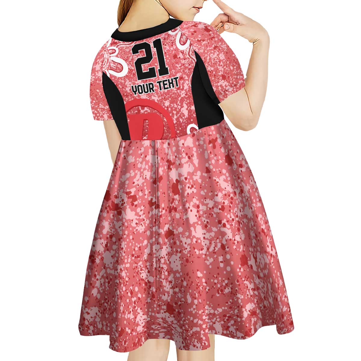 Australian Renegades Cricket Custom Kid Short Sleeve Dress Minimalism Aboriginal