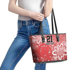 Australian Renegades Cricket Custom Leather Tote Bag Minimalism Aboriginal